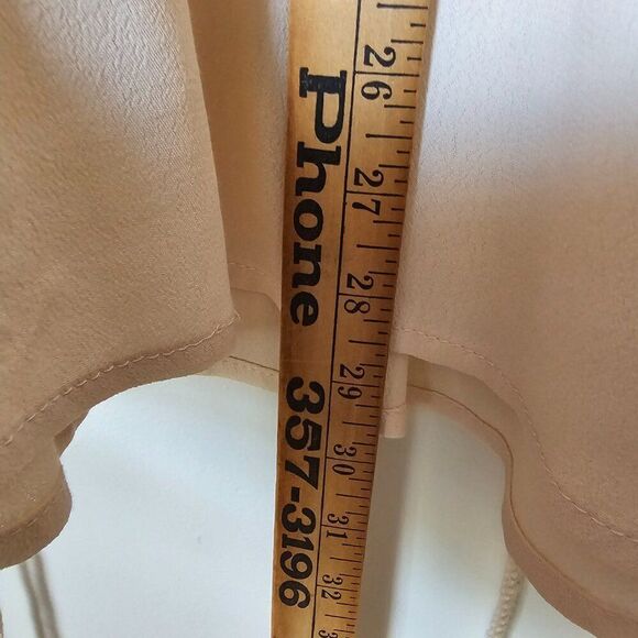 EUC DOE & RAE CREAM HALTER NECK LONG LINE SLEEVELESS TOP LACED SIDES SIZE L - Picture 11 of 11